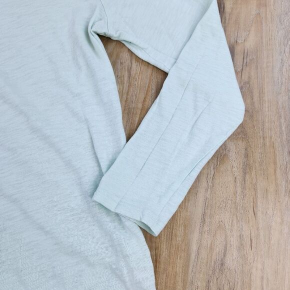 ☔️🍑Gap Mint Green Lightweight Long Sleeve Top Medium - Picture 6 of 10